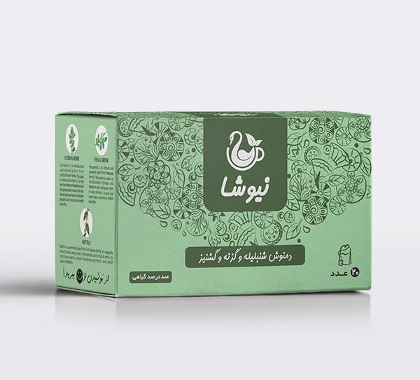 خليط شاي أعشاب: الحلبة، القراص، والكزبرة