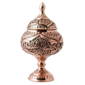وعاء سكر نحاسي مزخرف إيراني – نارنج