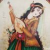الرسم التصويري منمنمة فارسية صفوي الأصلي: أكريليك على جلد - خاتون