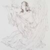 الرسم التصويري منمنمة فارسية الأصلي: ألوان مائية - ملاك العدالة