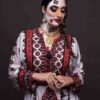 لوحة فستان بلوشية مطرزة يدوياً - PK