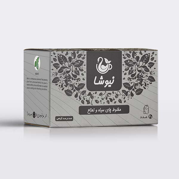 شاي أسود بنكهة النعناع من نيوشا