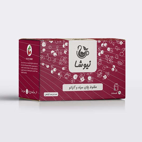 شاي أسود بنكهة الكرز الحامض من نيوشا