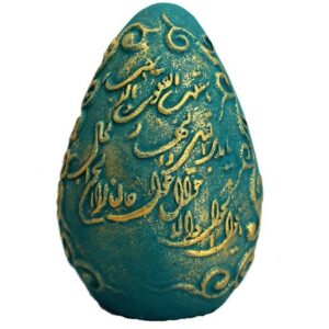 Elegant Pottery Haftseen Eggs for Nowruz Iranian New Year Patineh