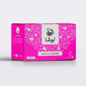 شاي أخضر بنكهة الليمون والشاي من نیوشا
