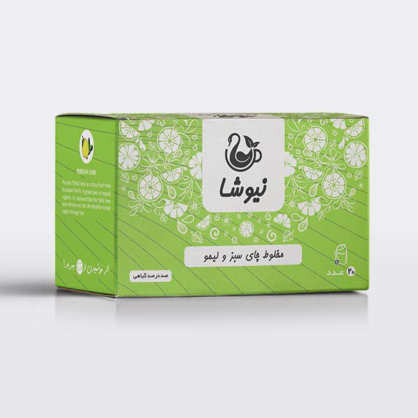 شاي أخضر بنكهة الليمون من نیوشا