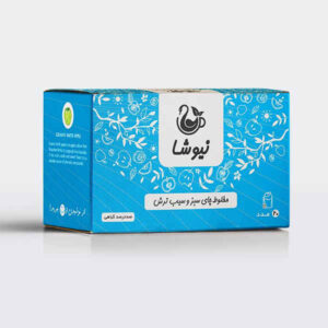 شاي أخضر بنكهة التفاح الحامض من نیوشا