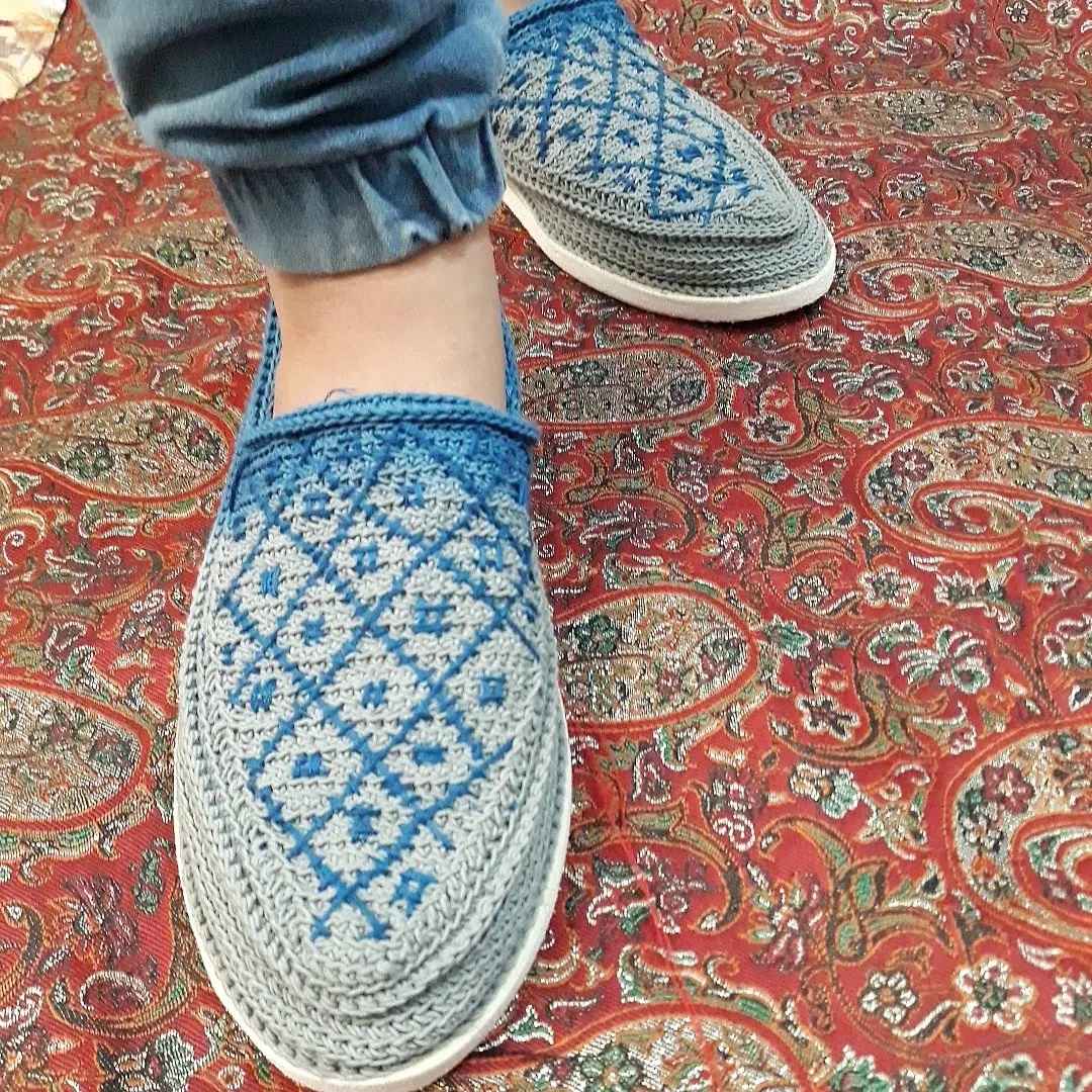 حذاء جيوة الإيراني - أحذية يدوية الصنع وقابلة للتنفس بتصميم زنجان
