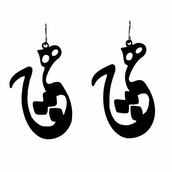 أقراط أكريليك إيرانية بخط "حیچ"