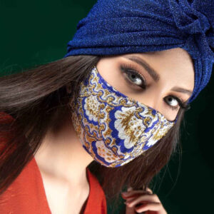 قناع وجه مزخرف يدويًا للأزياء للنساء – نموذج آبتين