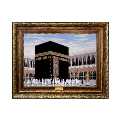 سجادة حائط إسلامية بتصميم الكعبة المشرفة