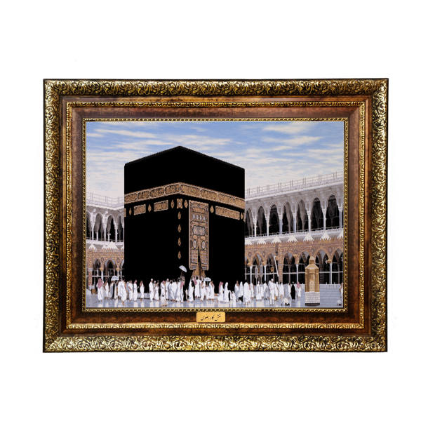 سجادة حائط إسلامية بتصميم الكعبة المشرفة