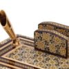 حامل قلم خشبي إيراني مصنوع يدويًا للمكتب - فن خاتمكاري الأنيق، ماركلاند