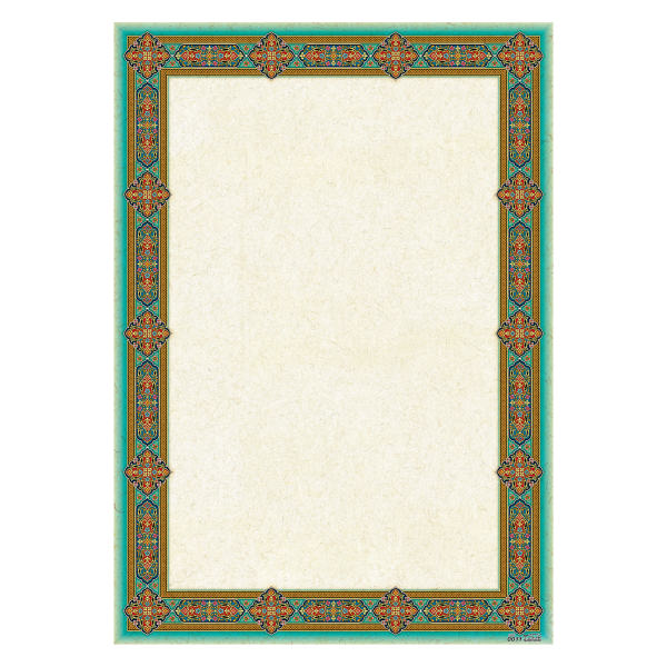 ورق تزهيب A4 بلون أخضر مزرق (100x)