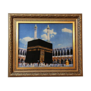 سجادة حائط إسلامية معقودة يدوياً الكعبة