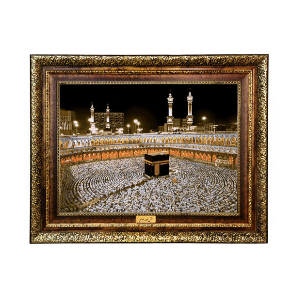 سجادة حائط إسلامية بتصميم الكعبة المشرفة