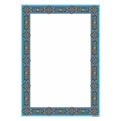 ورق تزهيب A4 بلون أزرق (100x)