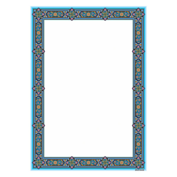 ورق تزهيب A4 بلون أزرق (100x)