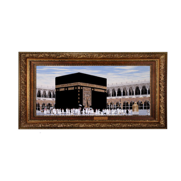سجادة حائط إسلامية بتصميم الكعبة المشرفة