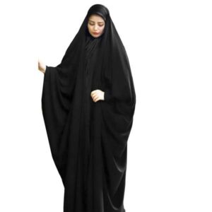 شادر إسلامي عربي أسود حجاب للنساء والصلاة