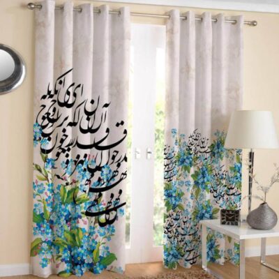 ستائر عينية من المخمل المطبوع – زهور البابونج