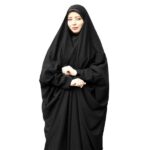 شادر إسلامي عربي أسود حجاب للنساء والصلاة – صَدَفِي