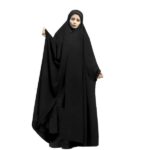 شادر إسلامي عربي أسود حجاب للنساء والصلاة