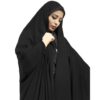 شادر إسلامي عربي أسود حجاب للنساء والصلاة