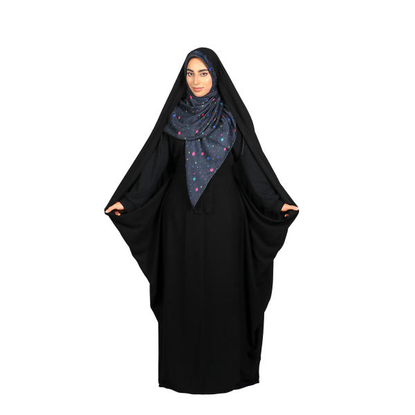 شادر إسلامي عربي أسود حجاب للنساء والصلاة - حسناء