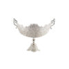 Iranian Malileh-Kari Silver Fruit Bowl Model Moon