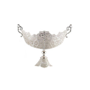 Iranian MalilehKari Silver Fruit Bowl Model Moon01