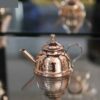 إبريق شاي نحاسي مطروق إيراني مصنوع يدوياً Az02