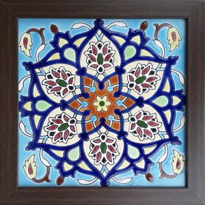 بلاط إيراني مزخرف بإطار – ظاهري II
