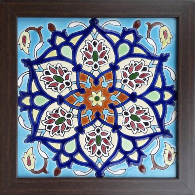 بلاط إيراني مزخرف بإطار – ظاهري II