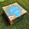 صندوق منظم لأكياس الشاي الخشبية شعر