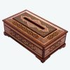 غطاء علبة مناديل خشبي إيراني يدوي الصنع – خاتمكاري گلناز III