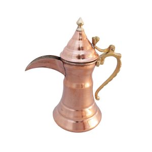 إبريق قهوة نحاسي دلة تقليدي عربي بوت تاج