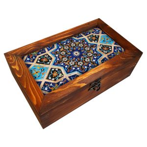 منظم خشبي مع صدور لأكياس الشاي والمكسرات تارا