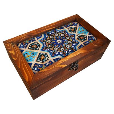 منظم خشبي مع صدور لأكياس الشاي والمكسرات تارا