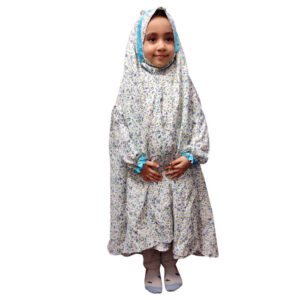 شادور صلاة إسلامي أبيض للأطفال