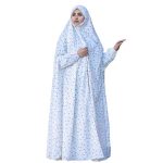 شادور صلاة إسلامي للنساء – زهور بنفسجية