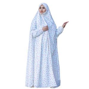 شادور صلاة إسلامي للنساء – زهور بنفسجية