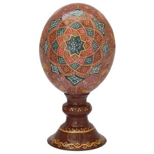 بيض النعام الزخرفي الإيراني المزخرف يدويًا – عباسي