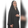 شادر إسلامي عربي أسود حجاب للنساء والصلاة - محسن