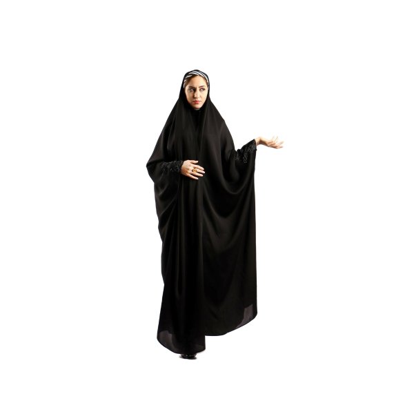 شادر إسلامي عربي أسود حجاب للنساء والصلاة - رينا