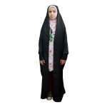 شادر حجاب إسلامي عربي أسود بكم للنساء للصلاة – تينا للأطفال
