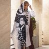 وشاح مطبوع للنساء فني وخفيف الوزن إهربان