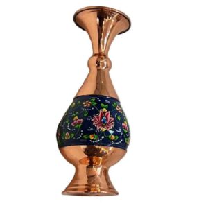 مزهرية نحاسية زخرفية بميناكاري إيراني سينا
