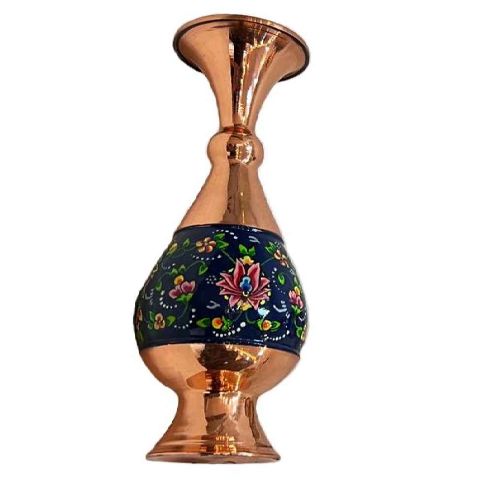 مزهرية نحاسية زخرفية بميناكاري إيراني سينا