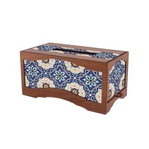 غطاء علبة مناديل خشبي ريفي – سایه